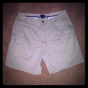 Izod Khaki Shorts Mens 36W